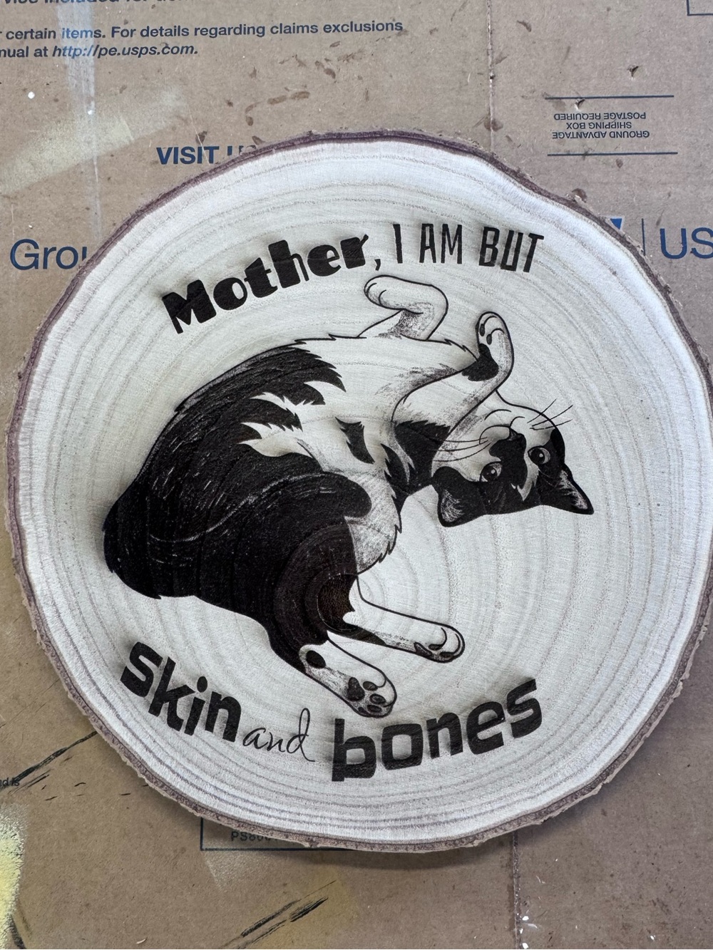 Custom Pet Portrait Wood Slice Sign • Laser Engraved Plaque • Personalized - Picture 8 of 13